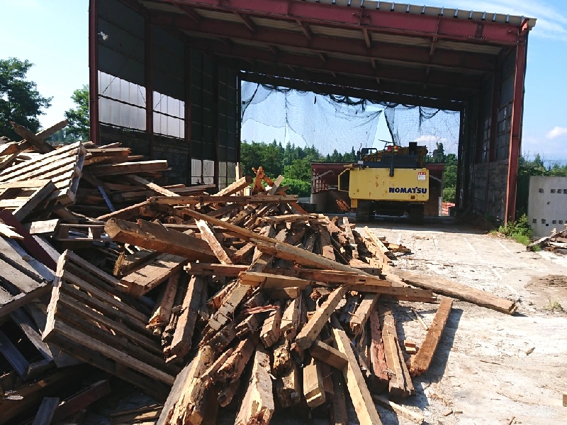 木くず破砕施設